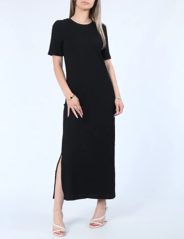 Rochie lunga Pieces, negru Negru