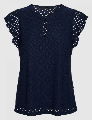 Bluza Vero Moda, bleumarin inchis
