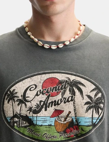 Tricou Zara, gri Gri