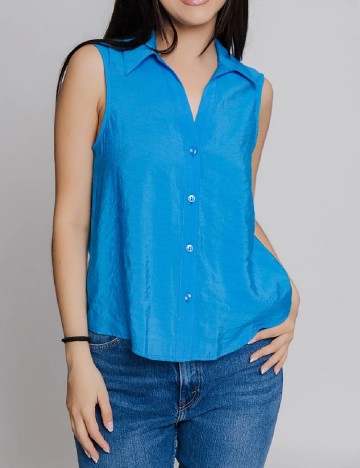 
						Camasa Vero Moda, albastru