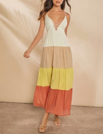 
						Rochie lunga SHEIN, mix culori