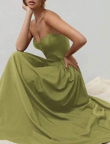 Rochie lunga SHEIN, verde Verde