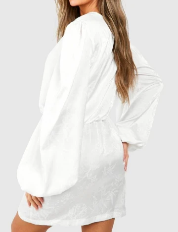 Rochie scurta Boohoo, alb