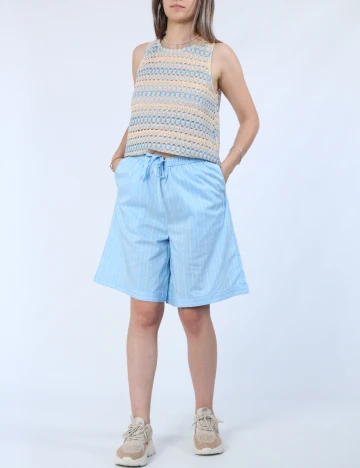 Pantaloni scurti Vero Moda, albastru