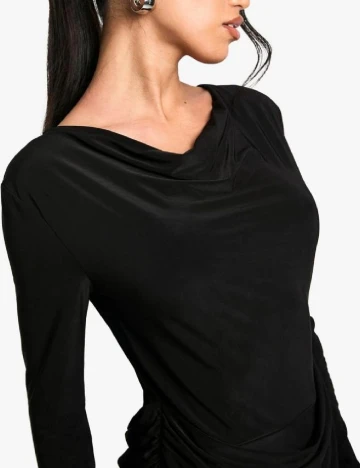 Rochie scurta Boohoo, negru Negru