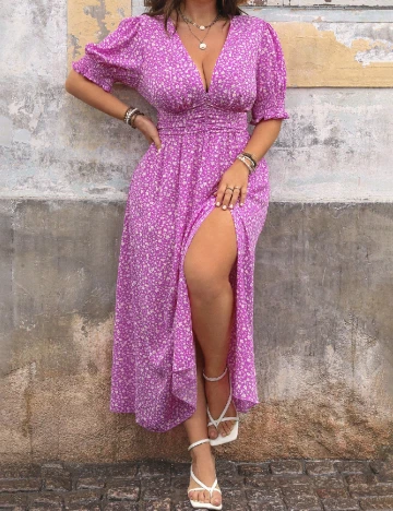 Rochie lunga SHEIN CURVE, roz