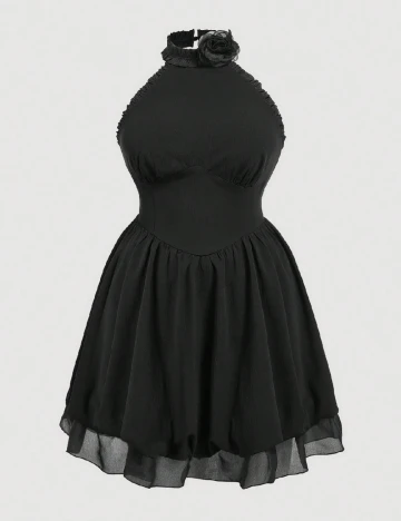 Rochie scurta SHEIN CURVE, negru