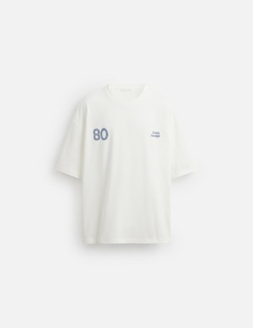 Tricou Oversize Zara, alb