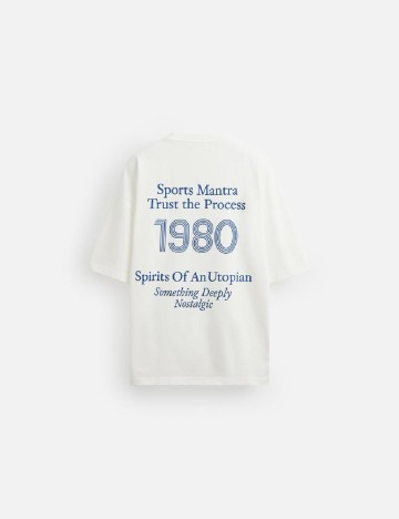 Tricou Oversize Zara, alb