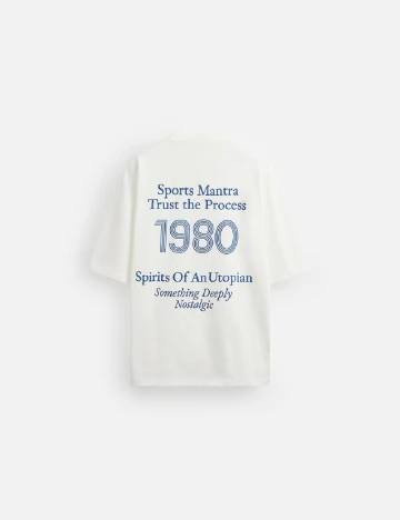 Tricou Oversize Zara, alb