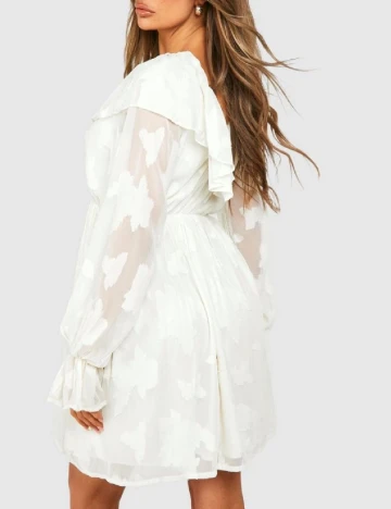 Rochie scurta Boohoo, ecru