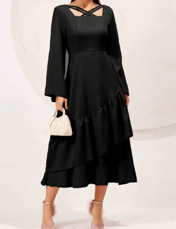 Rochie medie SHEIN, negru Negru