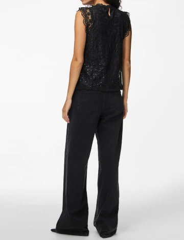 Bluza Pieces, negru
