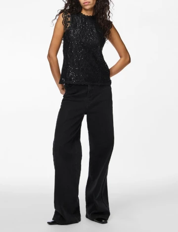 Bluza Pieces, negru
