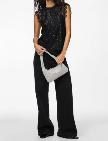 Bluza Pieces, negru
