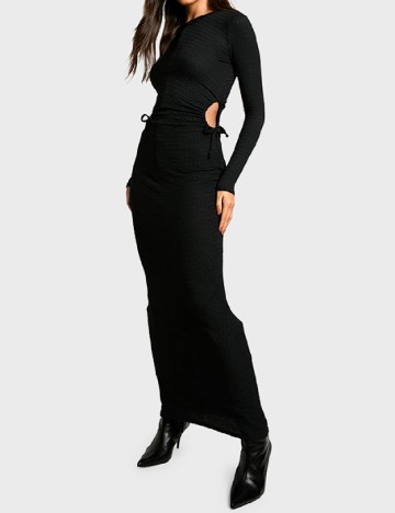 
						Rochie lunga Boohoo, negru