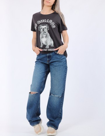 Tricou Noisy May, gri inchis
