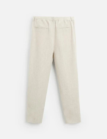 Pantaloni Zara, bej Crem