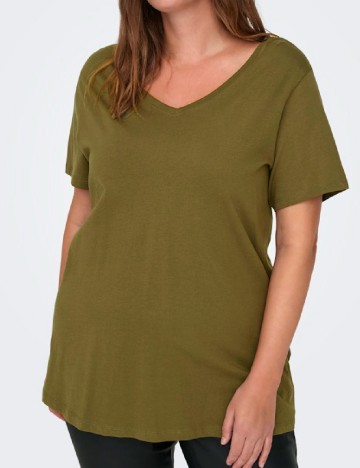 
						Tricou Only Carmakoma, kaki