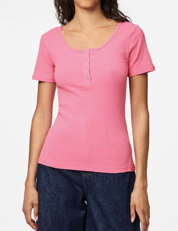 
						Tricou Pieces, roz