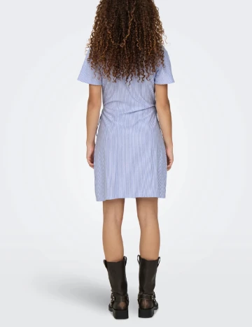 Rochie scurta Jacqueline de Yong, alb/albastru