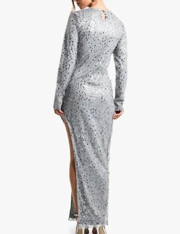 Rochie lunga Boohoo, gri