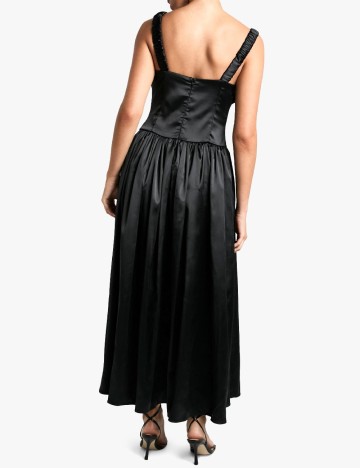 Rochie lunga Boohoo, negru