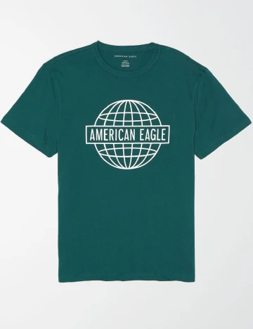 Tricou American Eagle, verde Verde