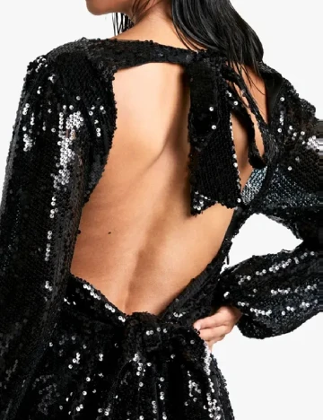 Rochie scurta Boohoo, negru