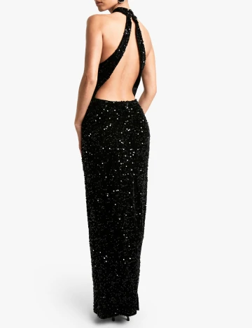 Rochie lunga Boohoo, negru Negru