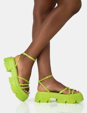 Sandale Public Desire, verde