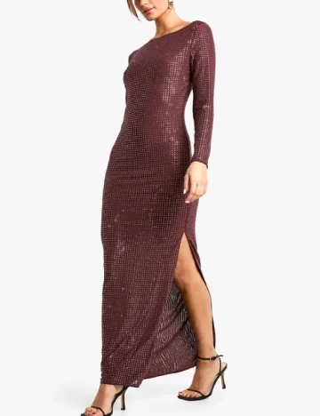 Rochie lunga Boohoo, visiniu