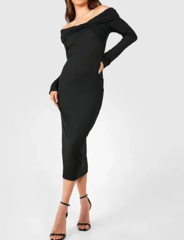 Rochie medie Boohoo, negru Negru
