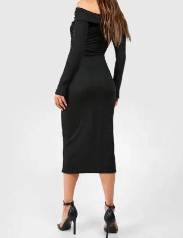 Rochie medie Boohoo, negru Negru