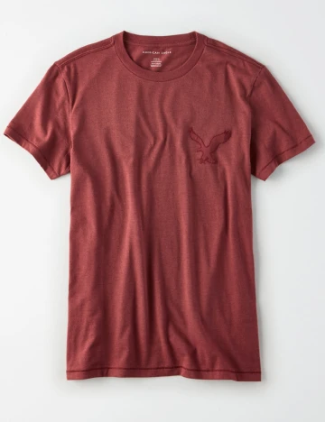 Tricou American Eagle, caramiziu Rosu