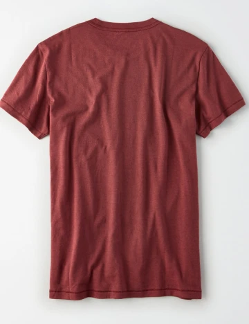 Tricou American Eagle, caramiziu Rosu
