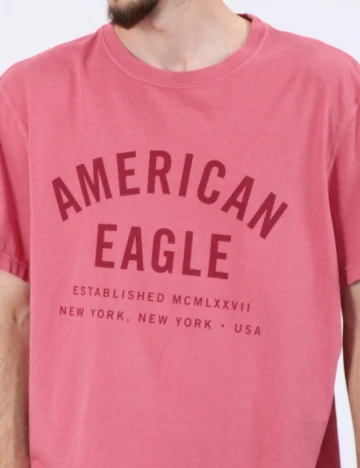 Tricou American Eagle, roz pudra Roz