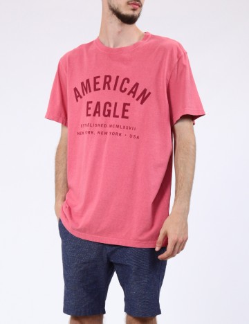 Tricou American Eagle, roz pudra