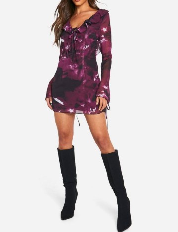 
						Rochie scurta Boohoo, mov