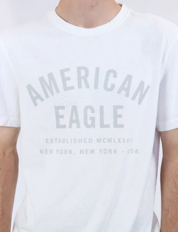 Tricou American Eagle, alb Alb