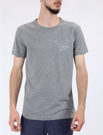 Tricou American Eagle, gri Gri