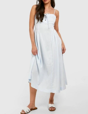 Rochie medie Boohoo, bleu
