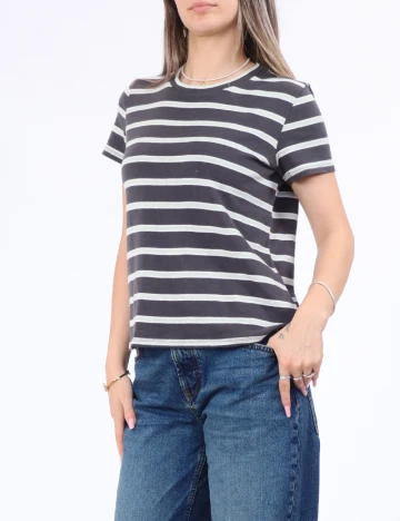Tricou American Eagle, gri/verde Gri