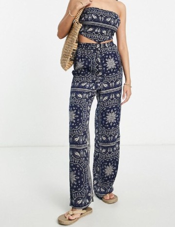 
						Pantaloni Urban Threads, bleumarin