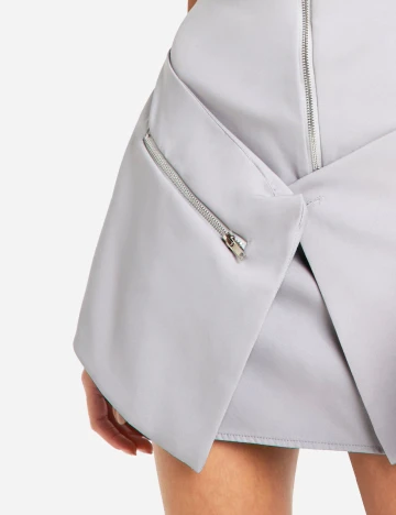 Rochie scurta Boohoo, gri