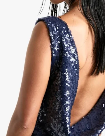 Rochie scurta Boohoo, bleumarin