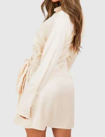 Rochie scurta Boohoo, crem