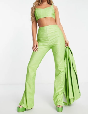 Pantaloni ASOS, verde Verde