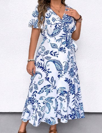 Rochie lunga SHEIN CURVE, alb