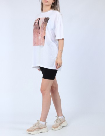Tricou Oversize Only, alb